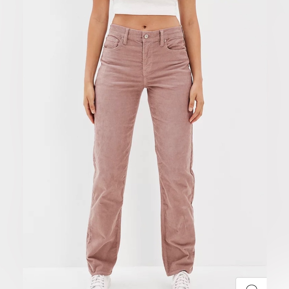 American Eagle Stretch Corduroys Size 6, Red